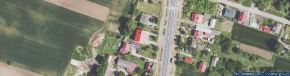 Zdjęcie satelitarne OSP w Miłkowie