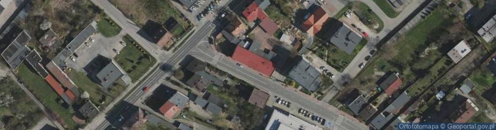 Zdjęcie satelitarne OSP w Myszkowie
