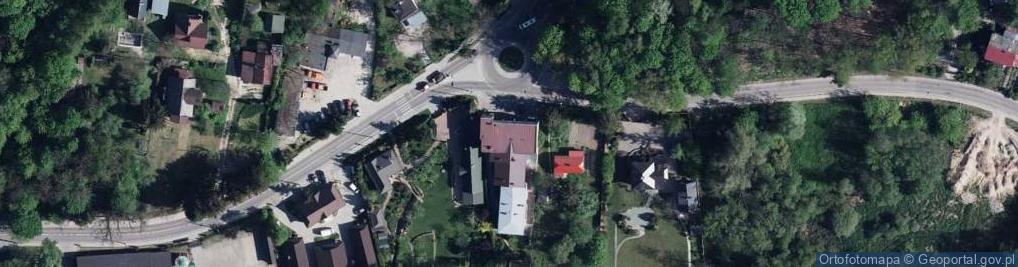 Zdjęcie satelitarne OSP w Nałęczowie