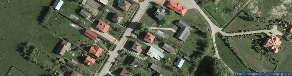 Zdjęcie satelitarne OSP w Nowym Dzikowcu