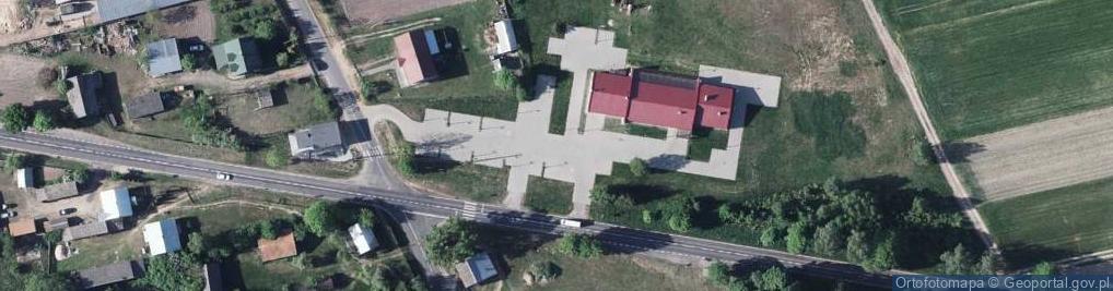 Zdjęcie satelitarne OSP w Nowym Pawłowie