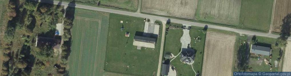 Zdjęcie satelitarne OSP w Nowym Stręczynie