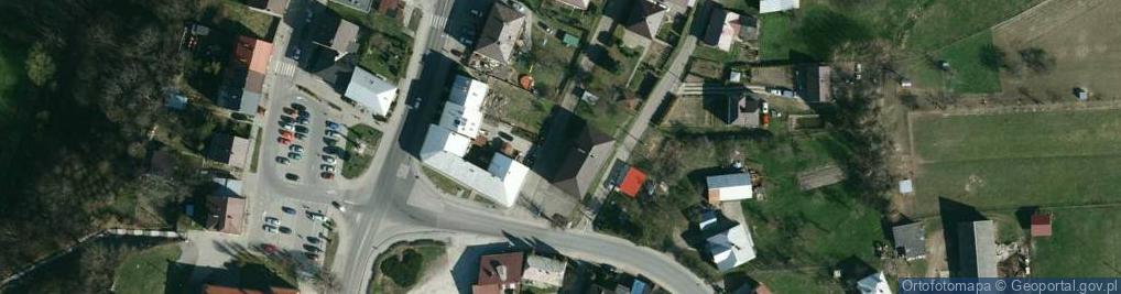Zdjęcie satelitarne OSP w Nowym Żmigrodzie