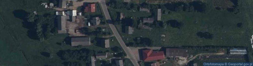 Zdjęcie satelitarne OSP w Okninach Starych