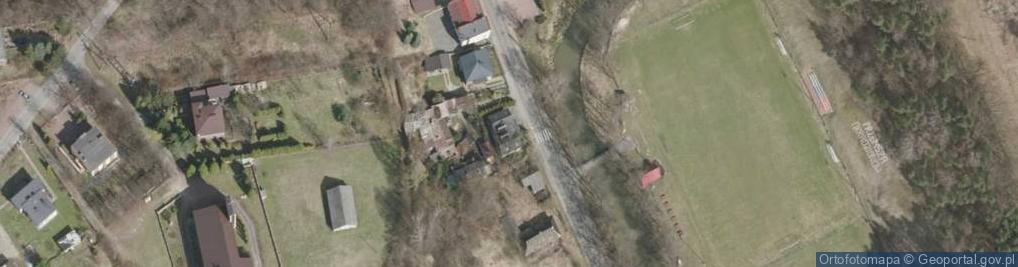 Zdjęcie satelitarne OSP w Okradzionowie