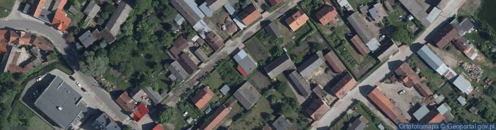 Zdjęcie satelitarne OSP w Ołoboku