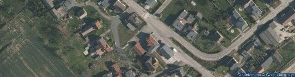 Zdjęcie satelitarne OSP w Owsiszczach Gmina Krzyżanowice