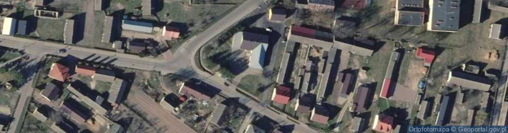 Zdjęcie satelitarne OSP w Pakosławiu