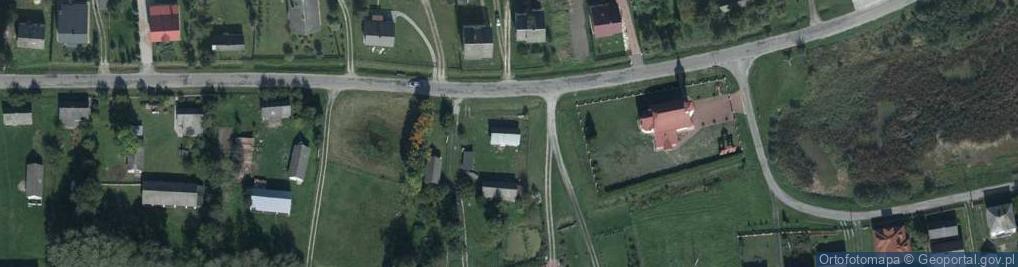 Zdjęcie satelitarne OSP w Pańkowie