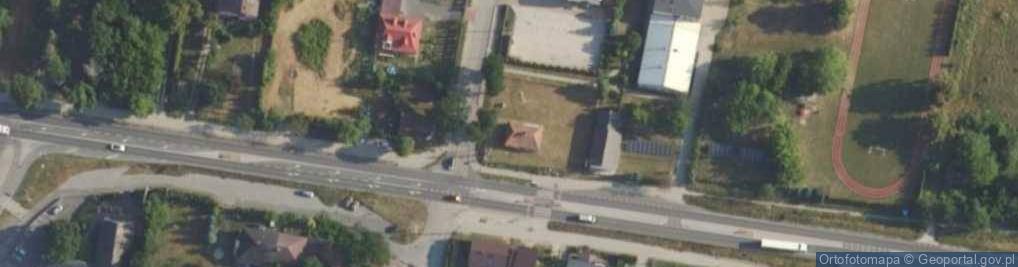 Zdjęcie satelitarne OSP w Paprotni