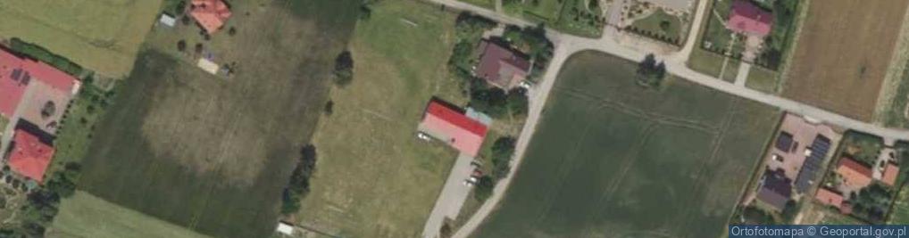 Zdjęcie satelitarne OSP w Parzeniu