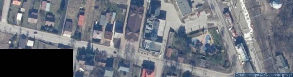 Zdjęcie satelitarne OSP w Pilawie