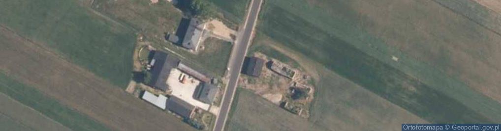 Zdjęcie satelitarne OSP w Podolinie