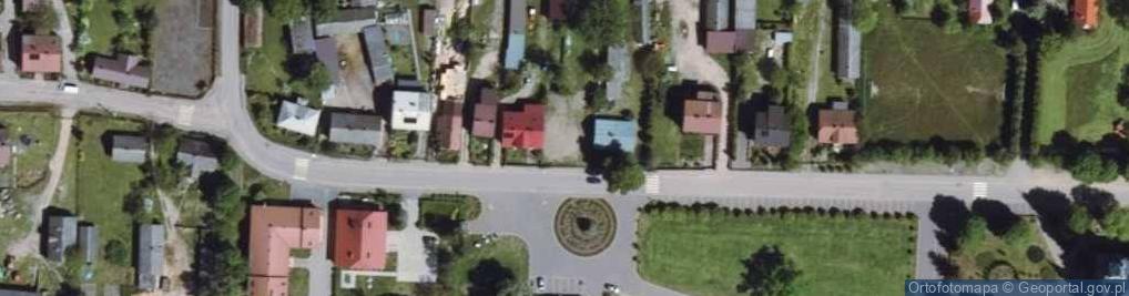 Zdjęcie satelitarne OSP w Popowie Kościelnym