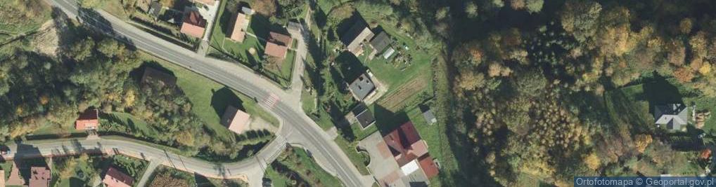 Zdjęcie satelitarne OSP w Porębie Radlnej