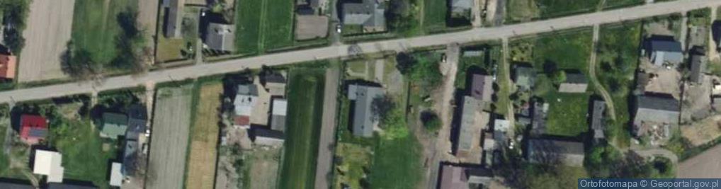 Zdjęcie satelitarne OSP w Pratkowie