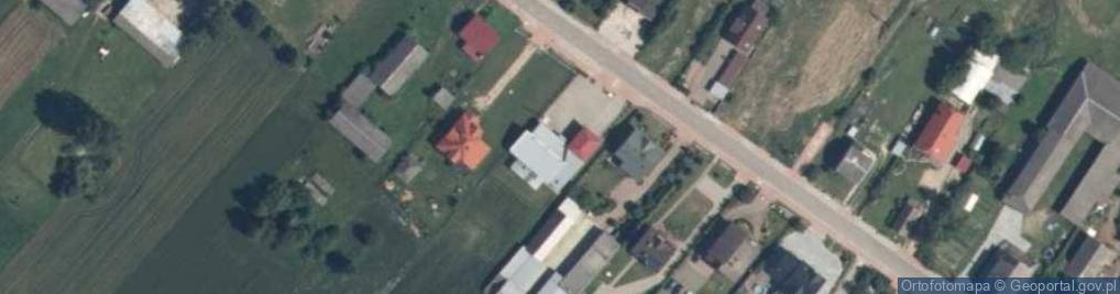 Zdjęcie satelitarne OSP w Pruszynku