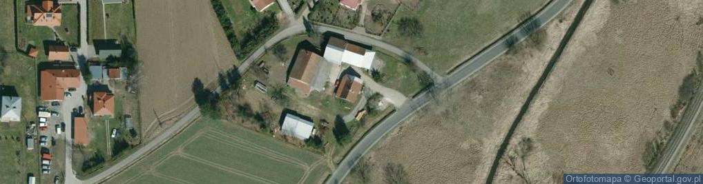 Zdjęcie satelitarne OSP w Przybówce