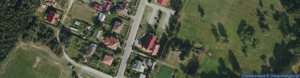 Zdjęcie satelitarne OSP w Przyłęku