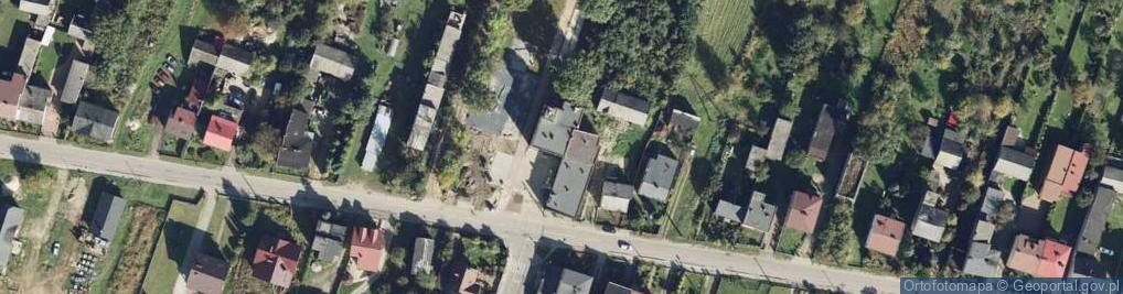 Zdjęcie satelitarne OSP w Psarach