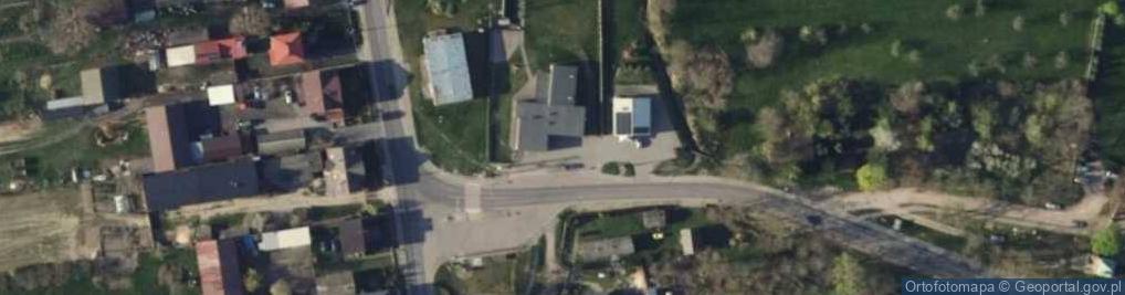 Zdjęcie satelitarne OSP w Pszczonowie