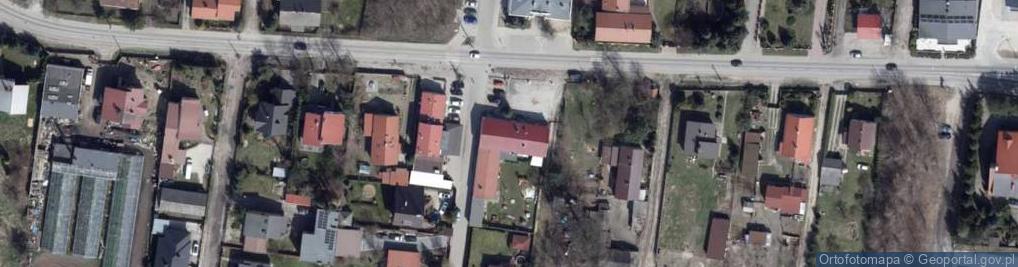 Zdjęcie satelitarne OSP w Rąbieniu