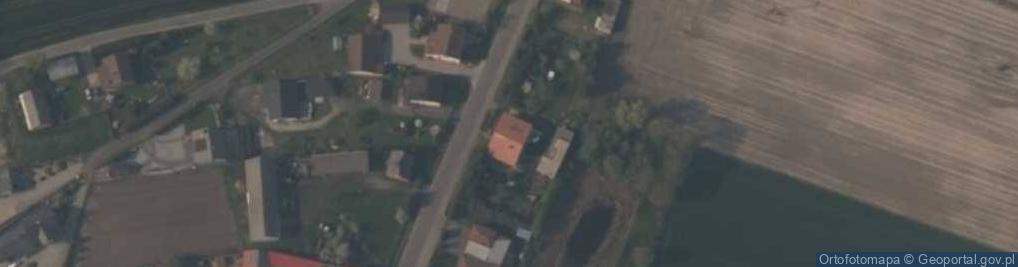 Zdjęcie satelitarne OSP w Raczynie