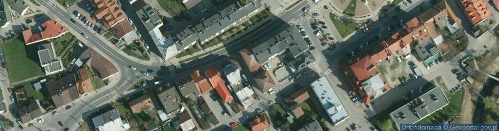Zdjęcie satelitarne OSP w Ropczycach