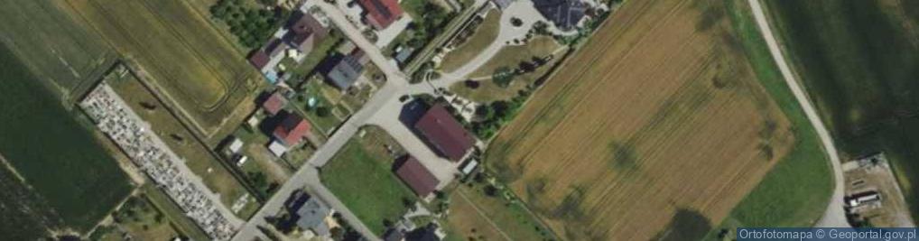 Zdjęcie satelitarne OSP w Roszkowie Gmina Krzyżanowice