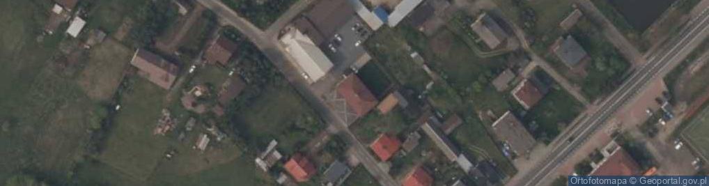 Zdjęcie satelitarne OSP w Ruścu
