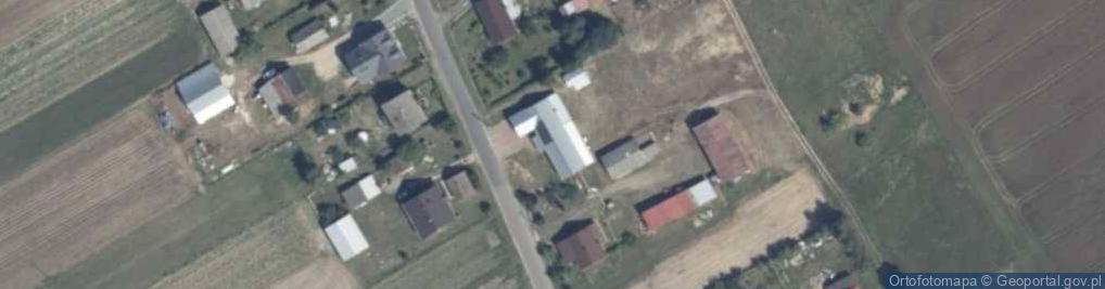 Zdjęcie satelitarne OSP w Ruskowie