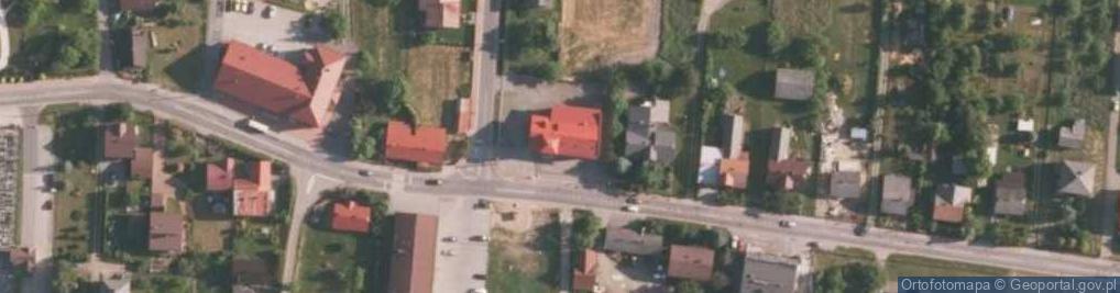 Zdjęcie satelitarne OSP w Rybarzowicach