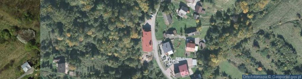 Zdjęcie satelitarne OSP w Rychwałdku