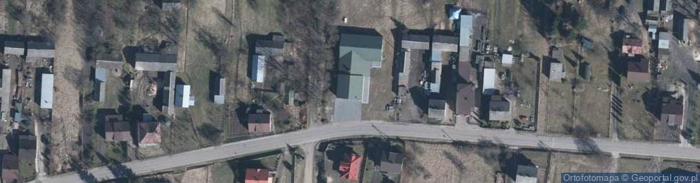 Zdjęcie satelitarne OSP w Rządzy