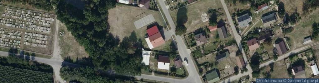 Zdjęcie satelitarne OSP w Sarnowie