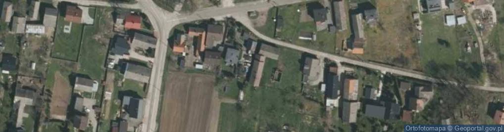 Zdjęcie satelitarne OSP w Sławikowie Gmina Rudnik