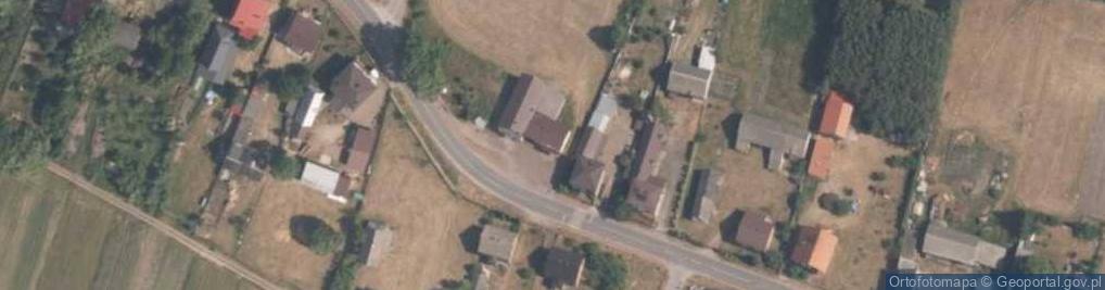 Zdjęcie satelitarne OSP w Straszowie