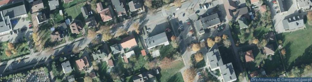 Zdjęcie satelitarne OSP w Strumieniu