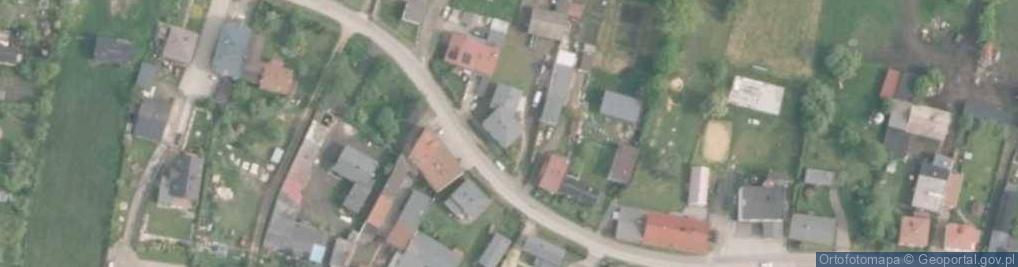 Zdjęcie satelitarne OSP w Strzebiniu