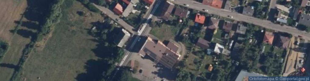 Zdjęcie satelitarne OSP w Strzegowie