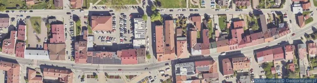 Zdjęcie satelitarne OSP w Strzyżowie