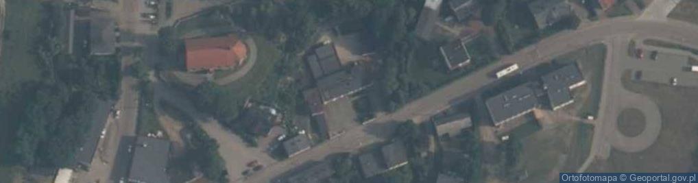 Zdjęcie satelitarne OSP w Sulęczynie