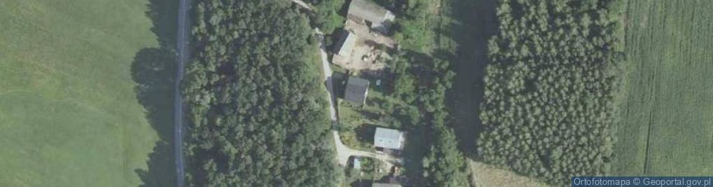 Zdjęcie satelitarne OSP w Świerczynie