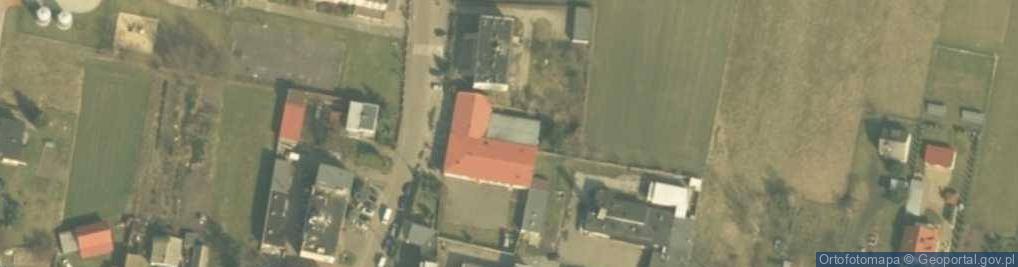 Zdjęcie satelitarne OSP w Świnicach Warckich
