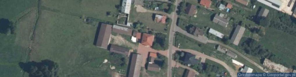 Zdjęcie satelitarne OSP w Szawłach