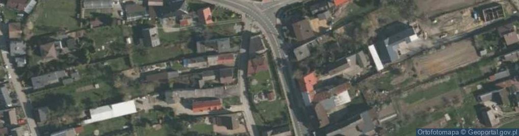 Zdjęcie satelitarne OSP w Tworkowie Gmina Krzyżanowice