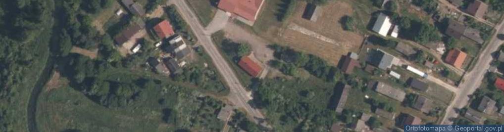 Zdjęcie satelitarne OSP w Wąglanach