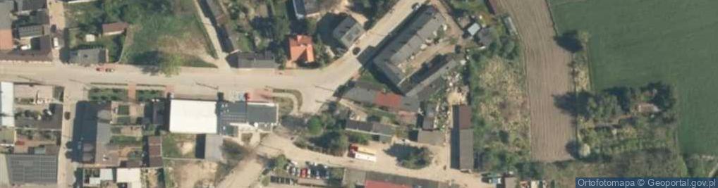 Zdjęcie satelitarne OSP w Warcie