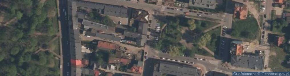 Zdjęcie satelitarne OSP w Wieluniu