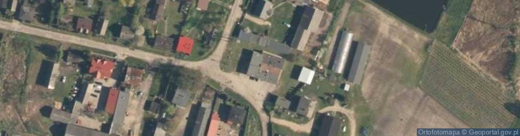 Zdjęcie satelitarne OSP w Wilamowie